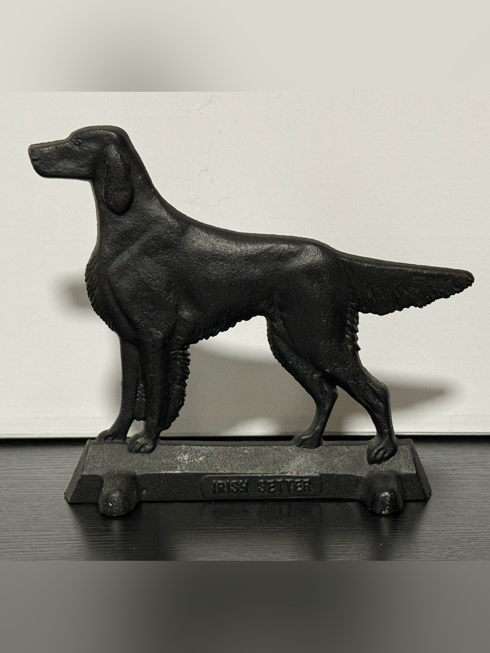 Vintage Cast Iron Irish Setter Doorstop by Virginia Metalcrafters Waynesboro VA